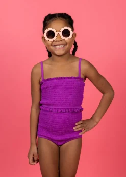 Kortni Jeane Ribbed Purple | Mini Smocked Bottoms RibbedPurple New