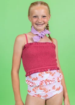 Kortni Jeane Ribbed Roseate | Youth Bandeau Top RibbedRoseate Best