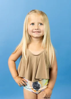 Kortni Jeane Ribbed Sand Brown | Mini Swing Top RibbedSandBrown Online