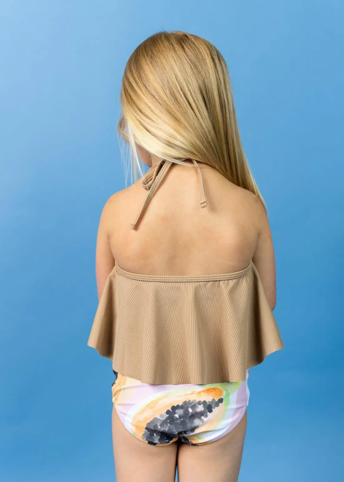 Kortni Jeane Ribbed Sand Brown | Mini Swing Top RibbedSandBrown Online