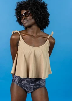 Kortni Jeane Ribbed Sand Brown | Swing Top RibbedSandBrown Sale