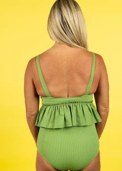 Kortni Jeane Ribbed Spring Green | Cut High Bottoms RibbedSpringGreen Outlet