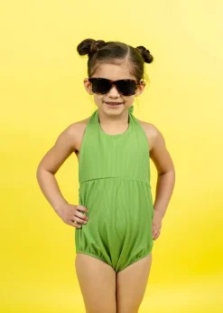 Kortni Jeane Ribbed Spring Green | Mini Romper One-Piece RibbedSpringGreen Hot