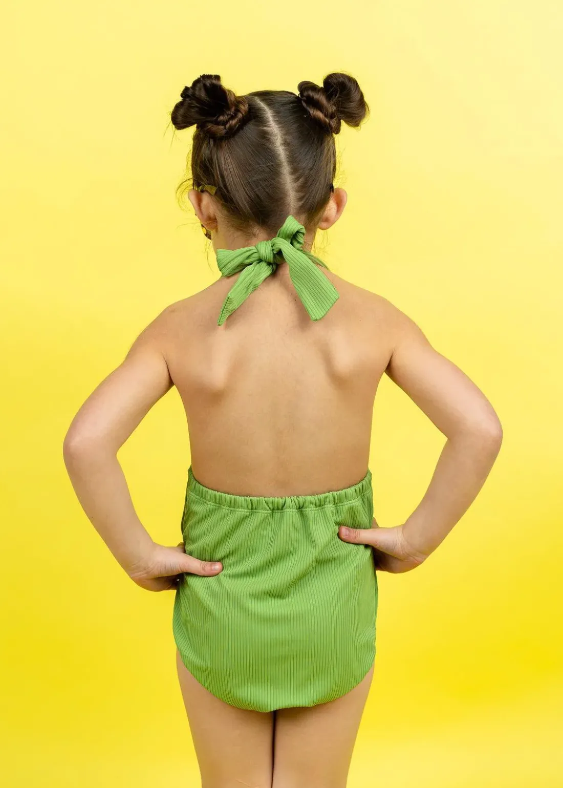 Kortni Jeane Ribbed Spring Green | Mini Romper One-Piece RibbedSpringGreen Hot