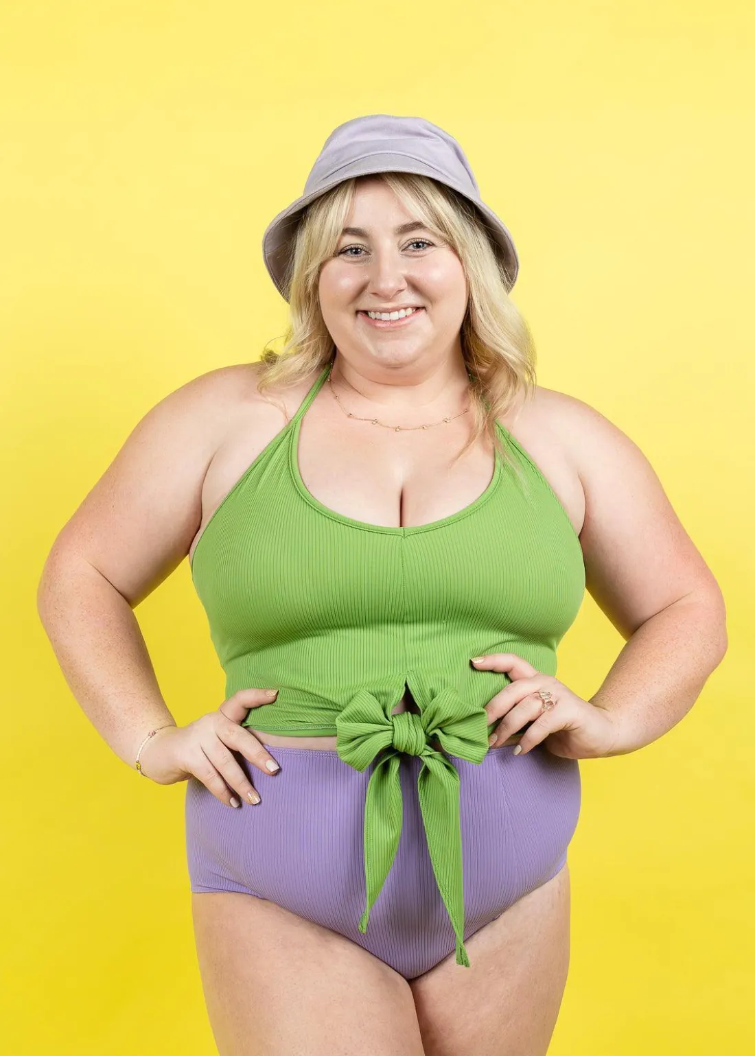 Kortni Jeane Ribbed Spring Green | Tied-Up Top RibbedSpringGreen Hot