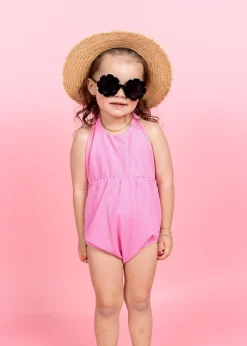 Kortni Jeane Ribbed Sweet Pink | Mini Romper One-Piec Discount