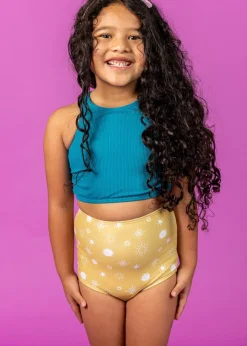 Kortni Jeane Ribbed Tide Pool Blue | Mini Racer Back Top RibbedTidePoolBlue Discount