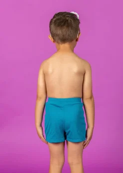 Kortni Jeane Ribbed Tide Pool Blue | Mini Euro Shorts RibbedTidePoolBlue Best