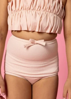Kortni Jeane Ribbed Whipped Peach | Bow Bottoms New