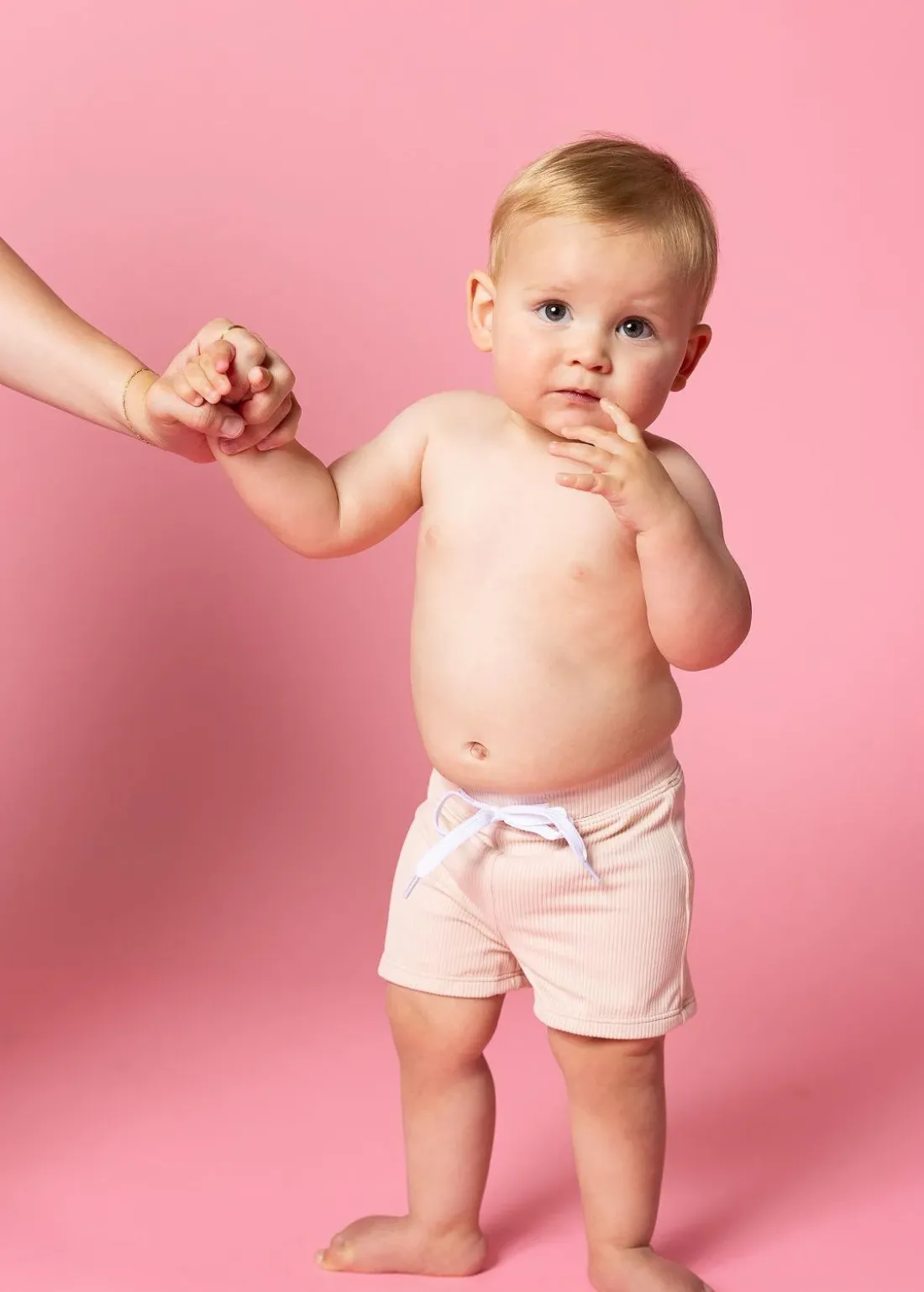 Kortni Jeane Ribbed Whipped Peach | Baby Euro Shorts RibbedWhippedPeach Outlet