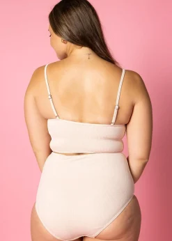 Kortni Jeane Ribbed Whipped Peach | Bow Bottoms RibbedWhippedPeach Sale