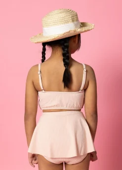 Kortni Jeane Ribbed Whipped Peach | Mini Oversized Ruffle Top RibbedWhippedPeach Fashion