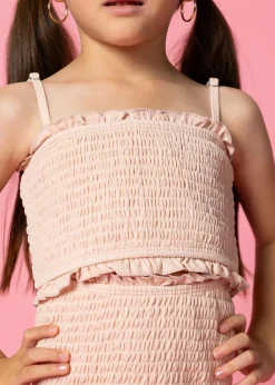 Kortni Jeane Ribbed Whipped Peach | Mini Bandeau Top RibbedWhippedPeach Clearance