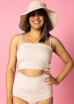 Kortni Jeane Ribbed Whipped Peach | Smocked Bottoms RibbedWhippedPeach Best