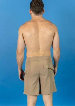 Kortni Jeane Sand Brown | Mens Swim Trunks SandBrown Clearance