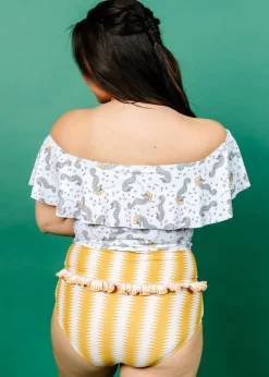 Kortni Jeane | Ruffled Around Top Sea-Haw Discount