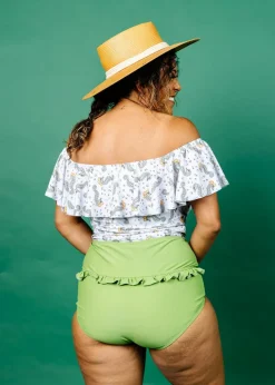 Kortni Jeane | Ruffled Around Top Sea-Haw Discount