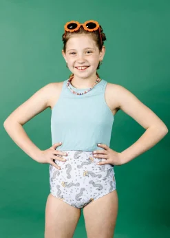 Kortni Jeane | Youth High-Waisted Bottoms Sea-Haw Best
