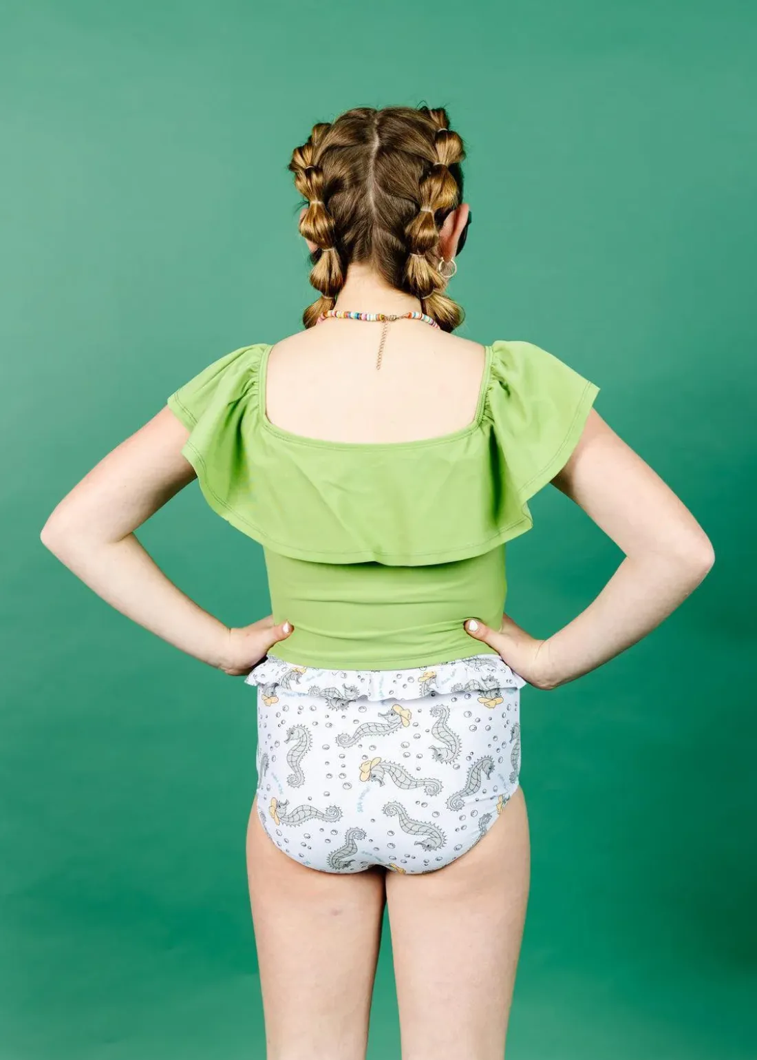 Kortni Jeane | Youth Mid-Ruffle Bottoms Sea-Haw Clearance