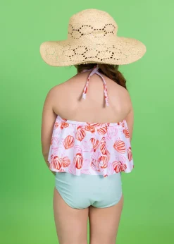 Kortni Jeane | Mini Down in Front Ruffle Bottoms Spearmint Hot