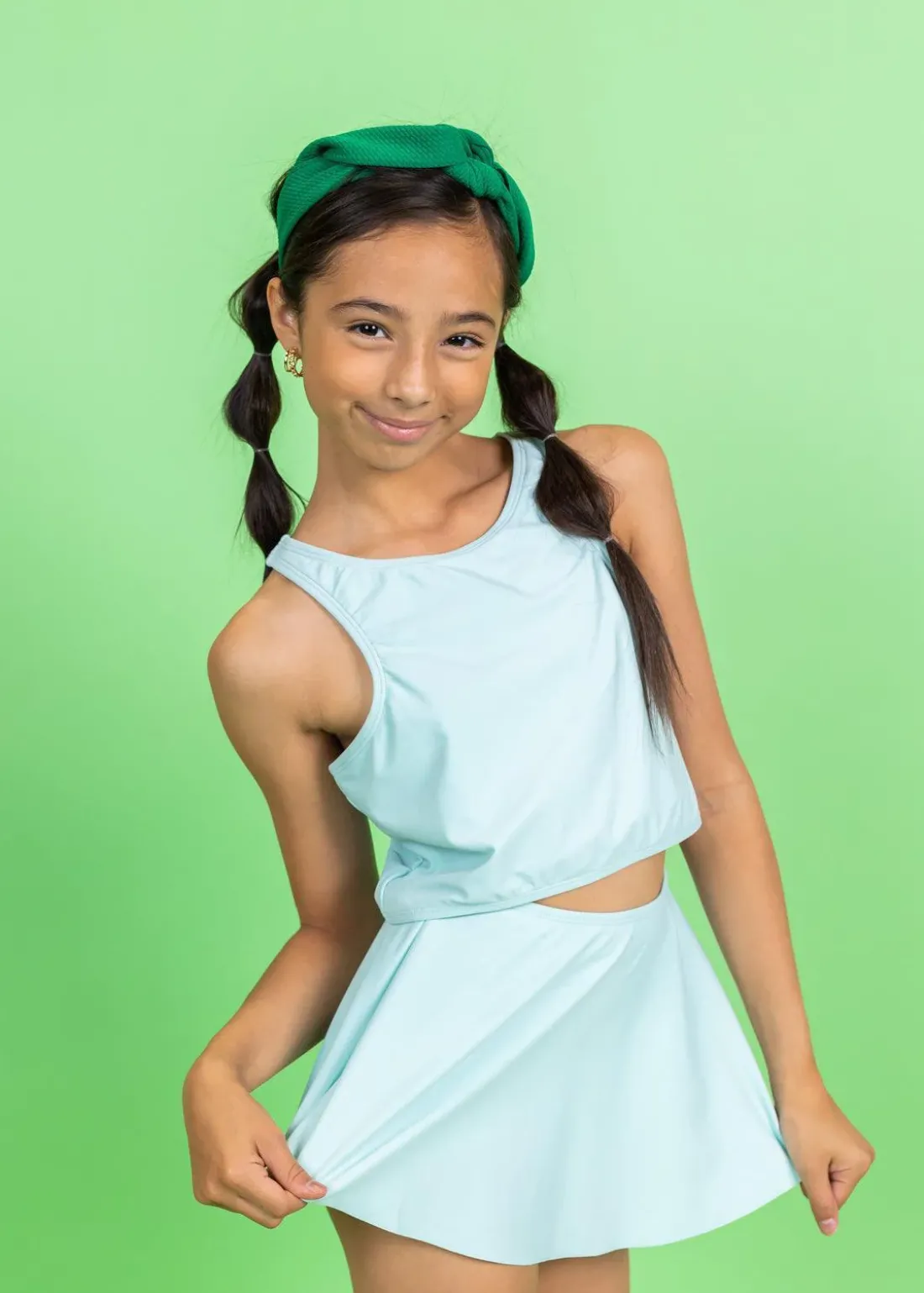 Kortni Jeane | Youth Racer Back Top Spearmint Outlet