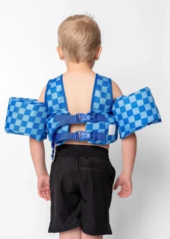 Kortni Jeane Splasher | Blue Checkered BlueCheckered Sale