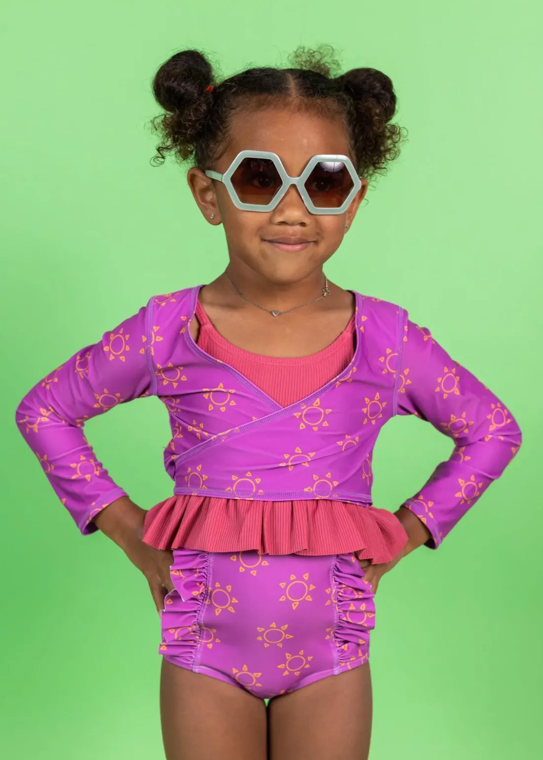 Kortni Jeane | Mini Down in Front Ruffle Bottoms Suns Hot