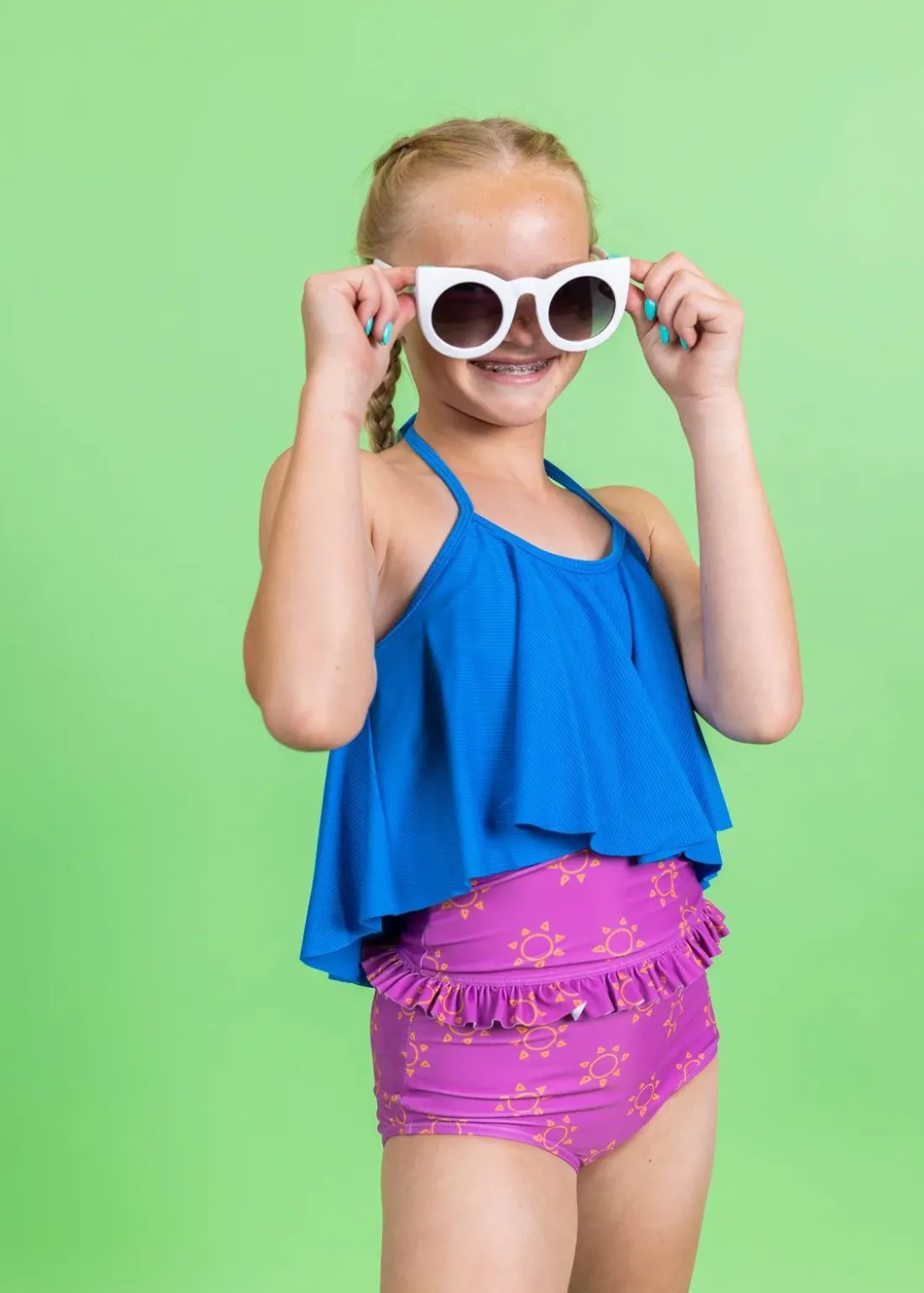 Kortni Jeane | Youth Mid-Ruffle Bottoms Suns Sale