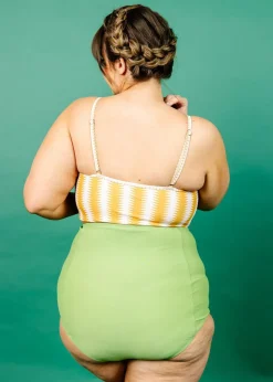 Kortni Jeane Sweet Pea Green | Extended High-Waisted Bottoms SweetPeaGreen Clearance