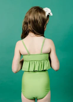 Kortni Jeane Sweet Pea Green | Mini Peplum Top SweetPeaGreen New