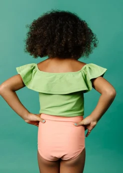 Kortni Jeane Sweet Pea Green | Mini Ruffled Around Top SweetPeaGreen Clearance