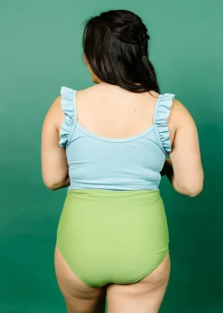 Kortni Jeane Sweet Pea Green | Ruched Bottoms 2.0 SweetPeaGreen Discount