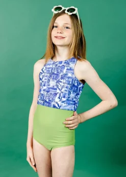 Kortni Jeane Sweet Pea Green | Youth High-Waisted Bottoms SweetPeaGreen Discount
