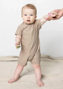 Kortni Jeane | Baby Shorties Rashguard (Unisex) Taupe Outlet