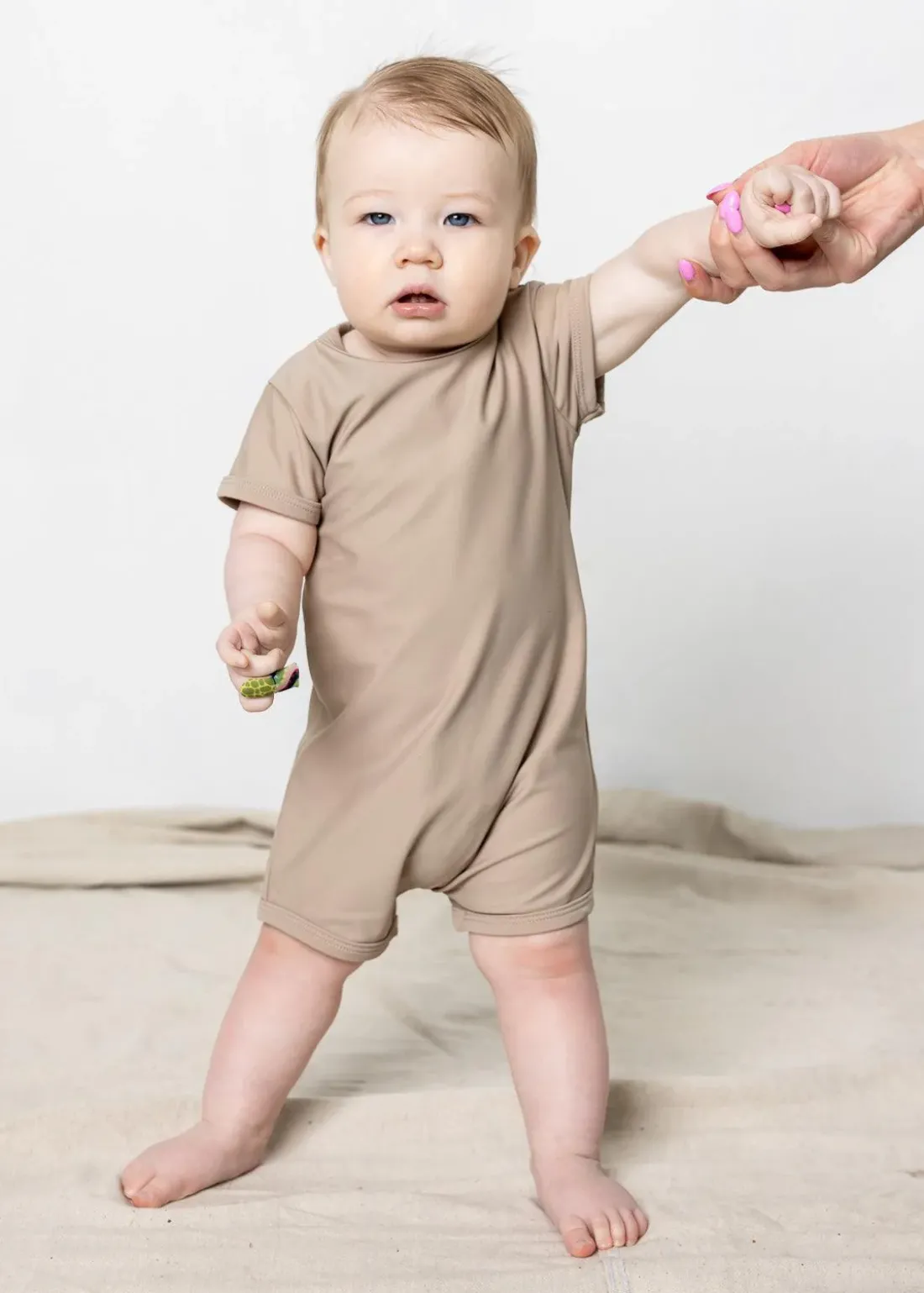 Kortni Jeane | Baby Shorties Rashguard (Unisex) Taupe Outlet