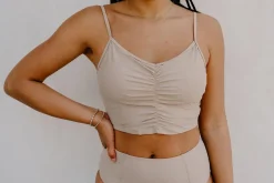 Kortni Jeane | Centered Top Taupe Discount