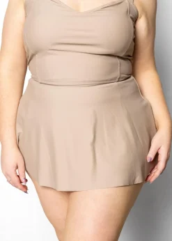 Kortni Jeane | Detached Short Skirt Taupe Fashion