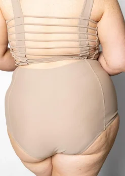 Kortni Jeane | Extended High-Waisted Bottoms Taupe Best