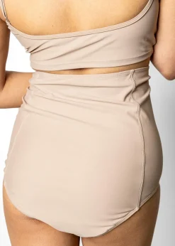Kortni Jeane | Extended High-Waisted Bottoms Taupe Best