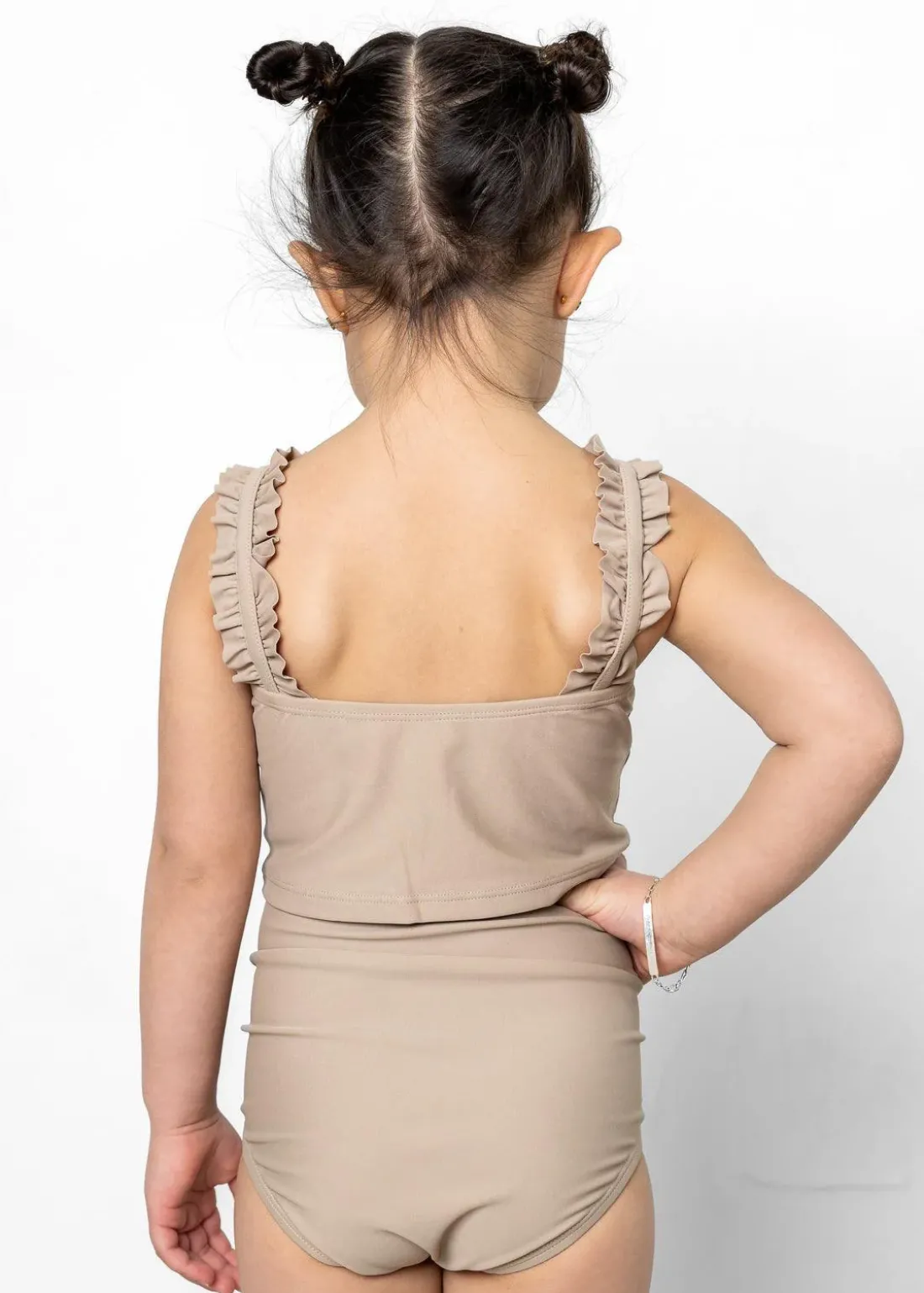 Kortni Jeane | Mini Ripple Top Taupe New