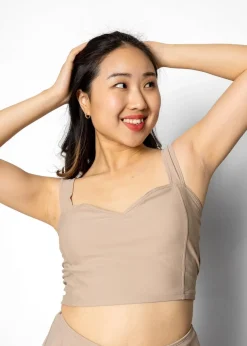 Kortni Jeane | Original Latter-Back Top Taupe Clearance