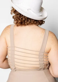 Kortni Jeane | Original Latter-Back Top Taupe Clearance