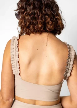 Kortni Jeane | Ripple Top Taupe Fashion