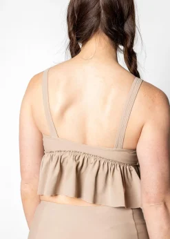 Kortni Jeane | V-Neck Top Taupe Outlet