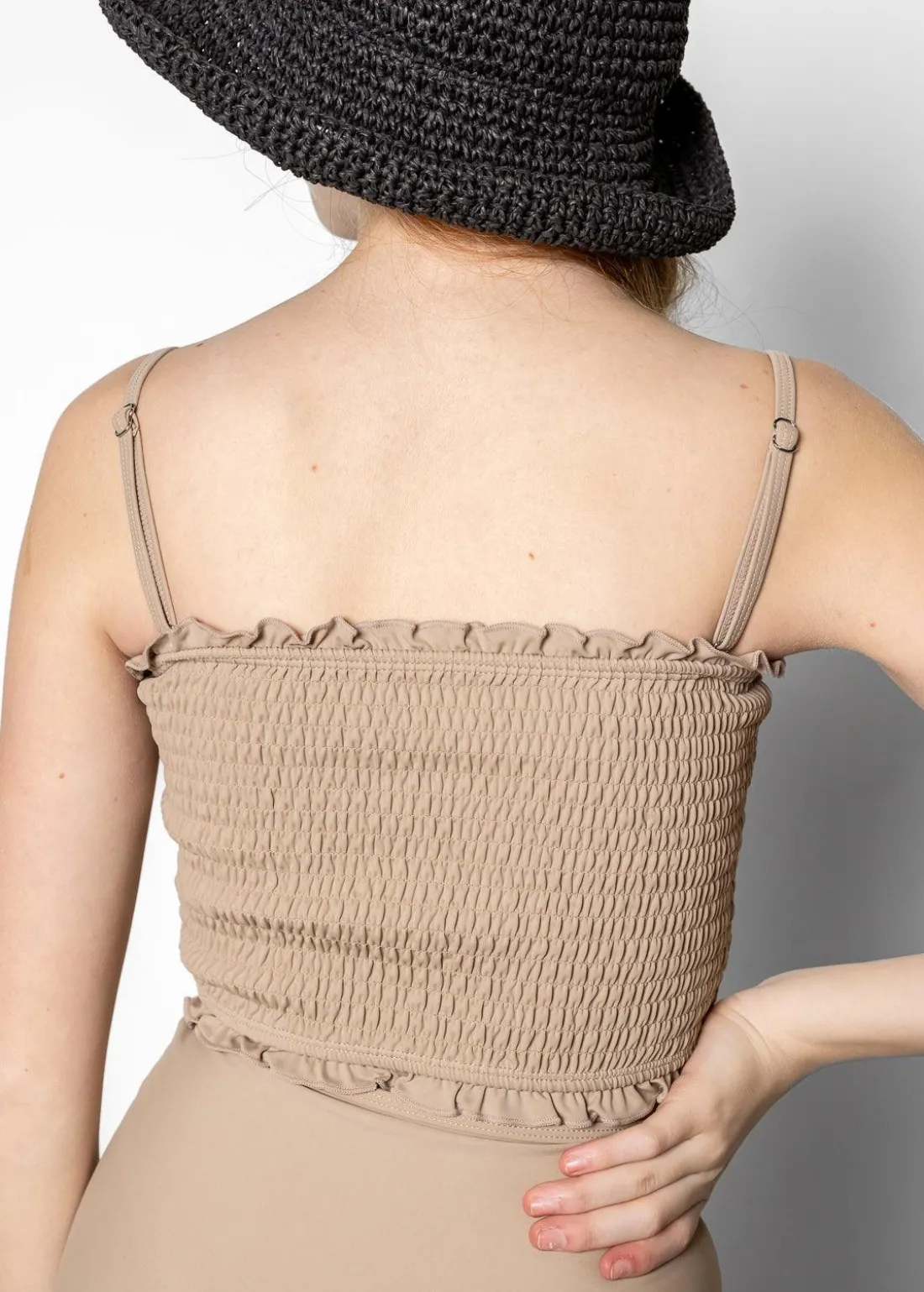 Kortni Jeane | Youth Bandeau Top Taupe Online
