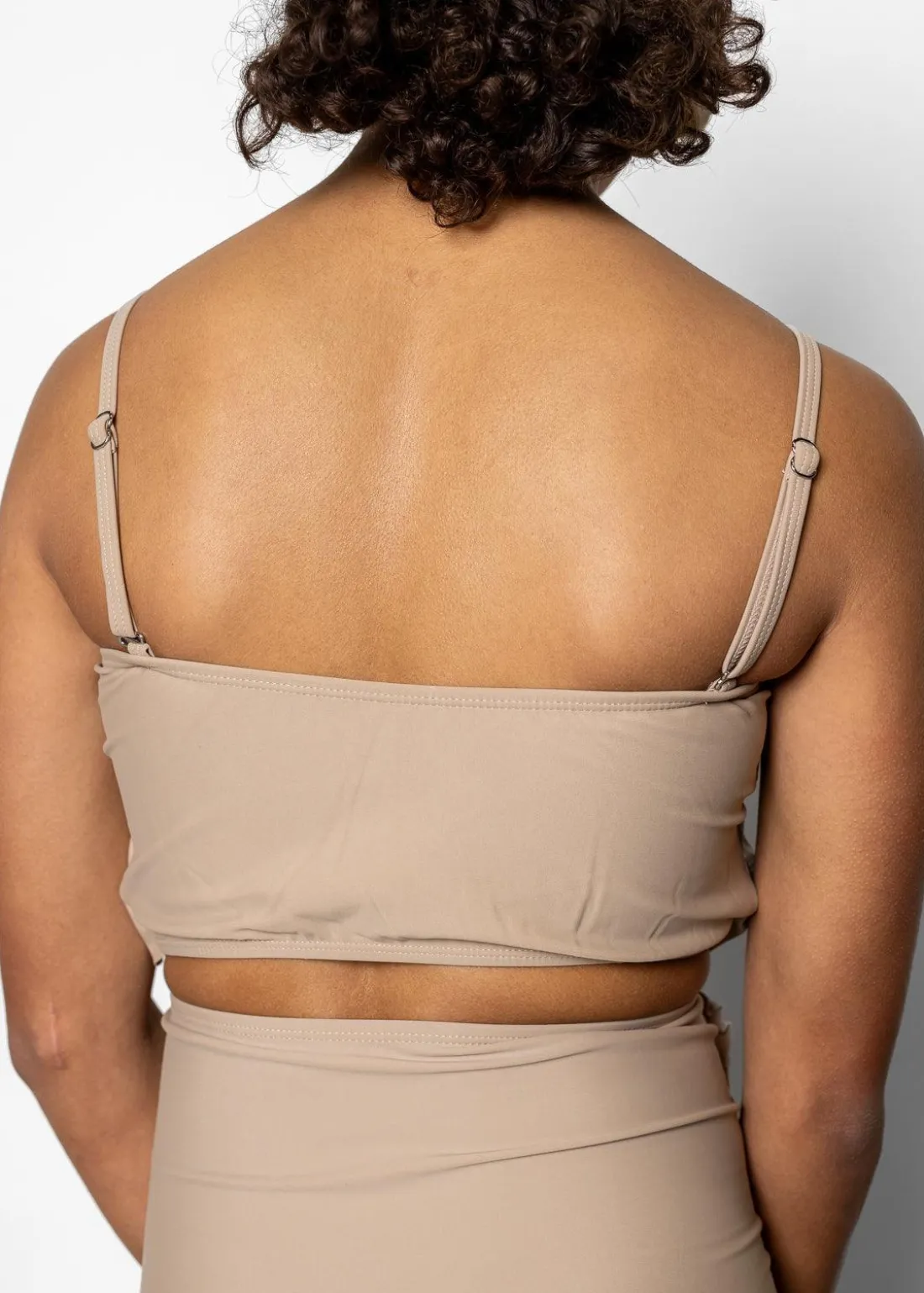 Kortni Jeane | Youth Oversized Ruffle Top Taupe Outlet