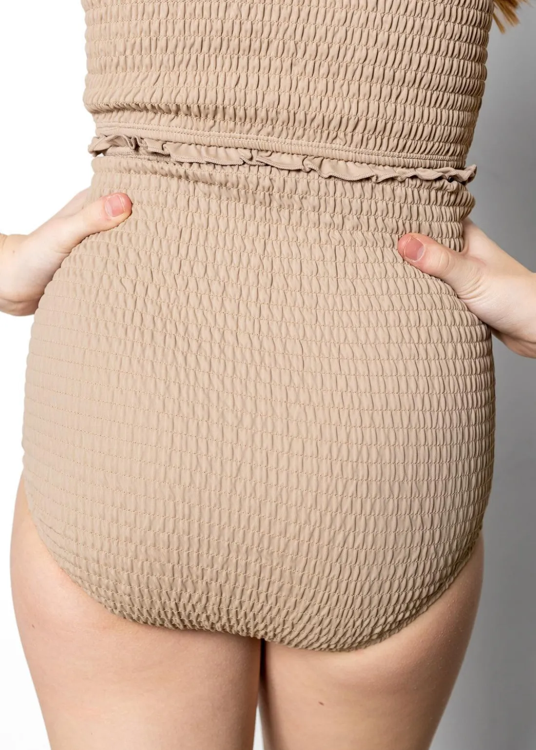 Kortni Jeane | Youth Smocked Bottoms Taupe Outlet