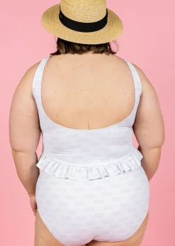 Kortni Jeane Taupe Dashes | Skirted One-Piece TaupeDashes Sale