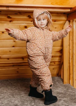 Kortni Jeane The Marshmallow Snow Suit | Brown Ditsy Floral brown_ditsy_floral Hot