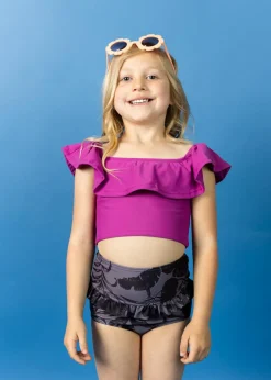 Kortni Jeane Tropical Night | Mini Mid-Ruffle Bottoms TropicalNight Clearance